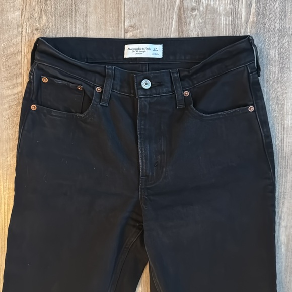 NEW - Abercrombie & Fitch 90’s Straight leg mid-rise denim jean - Picture 2 of 3